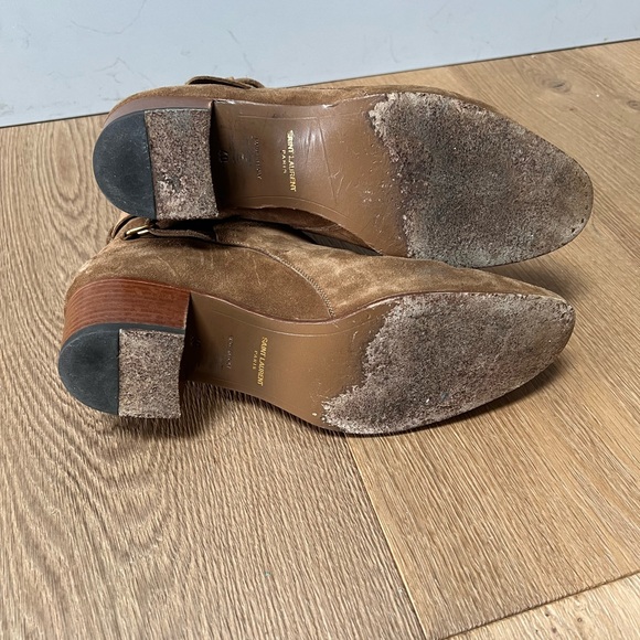Saint Laurent Suede Jodhpur Booties Size 10 - Picture 5 of 7